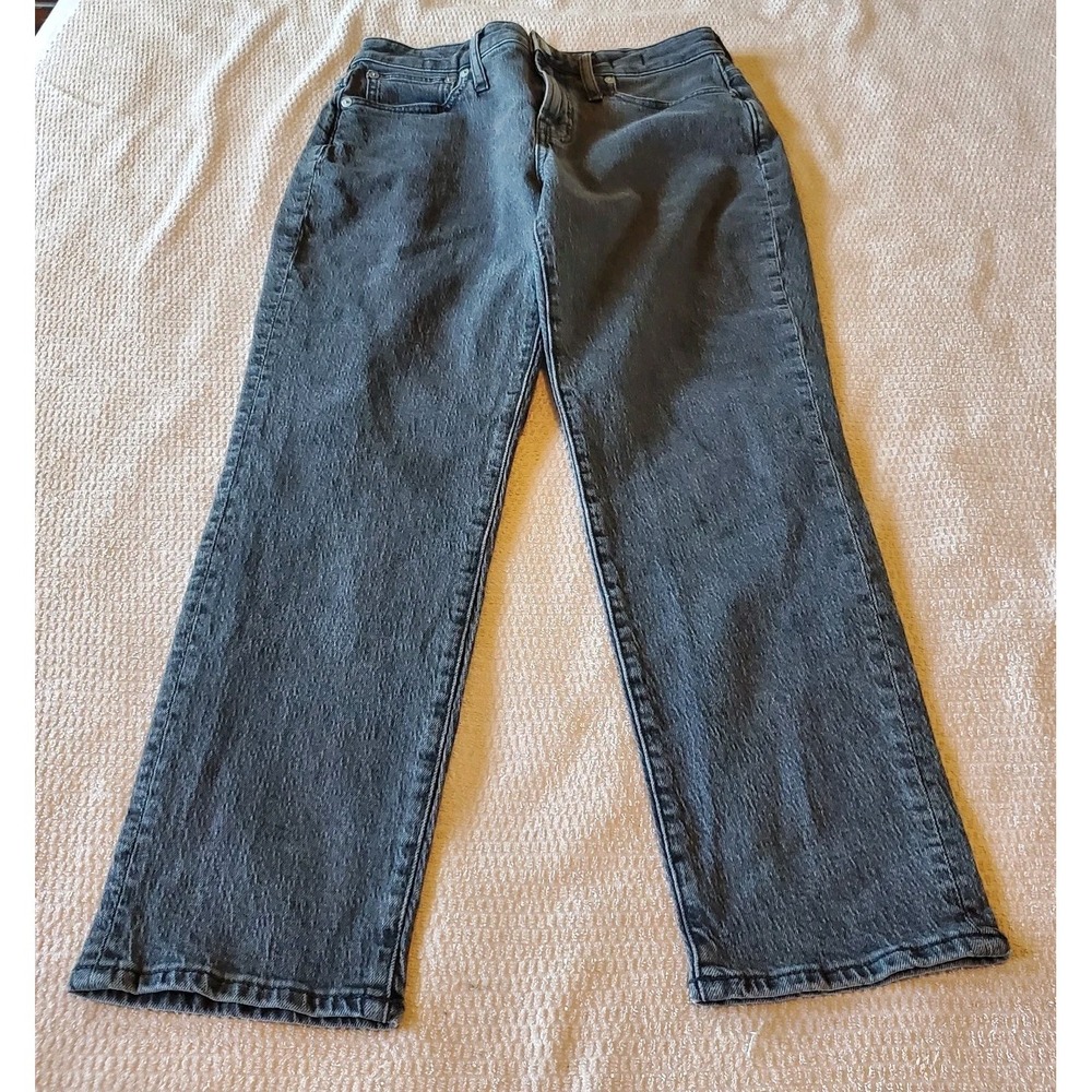 Madewell The‎ Curvy Perfect Vintage Jean Faded Black High Rise Tapered Denim 27P